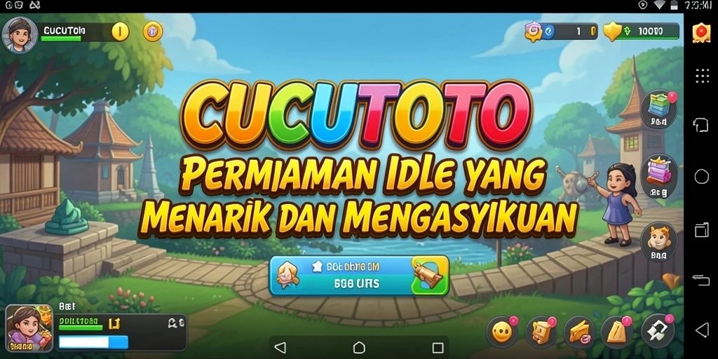 Screenshot gameplay CUCUTOTO yang menunjukkan aksi seru dalam game Idle.