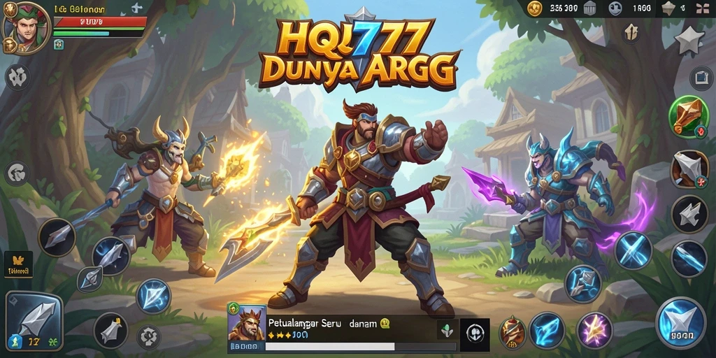 Tangkapan layar menampilkan pertarungan epik dalam game ARPG.