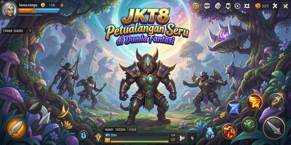 Screenshot gameplay JKT8 menampilkan aksi petualangan yang seru.