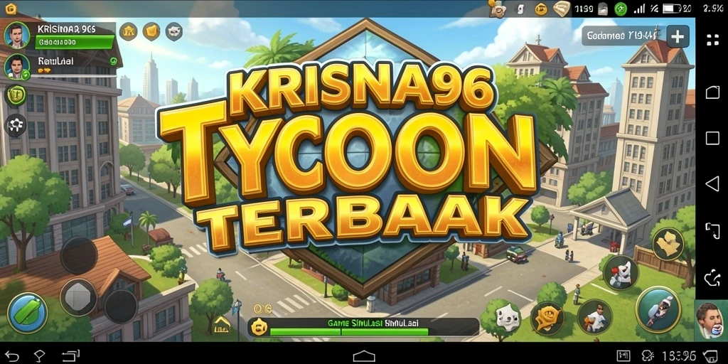 Tampilan gameplay menarik dari <strong>KRISNA96</strong> saat membangun bisnis dengan strategi Tycoon.