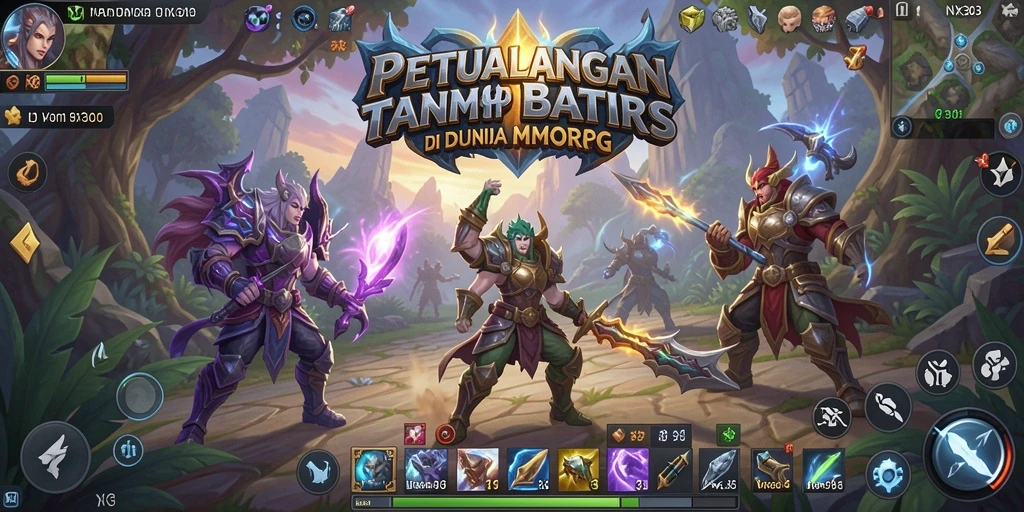 Gameplay mengasyikkan dalam NX303 menghadirkan petualangan MMORPG penuh aksi.