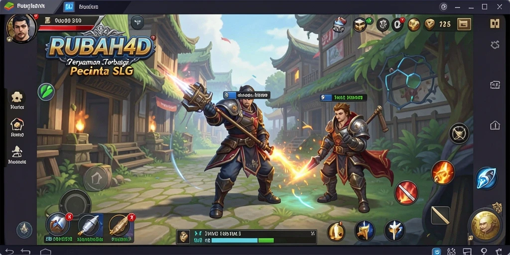 Screenshot gameplay RUBAH4D menampilkan pertarungan strategi yang mendebarkan.