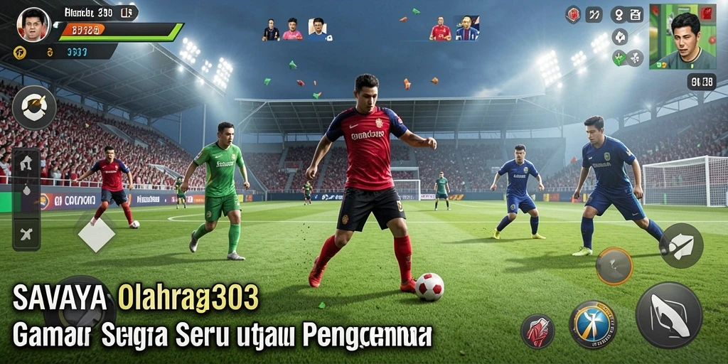 Screenshot gameplay SAVAYA303 menampilkan aksi olahraga yang mendebarkan.
