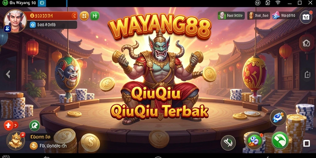 Tampilan gameplay QiuQiu yang menyenangkan dan interaktif.