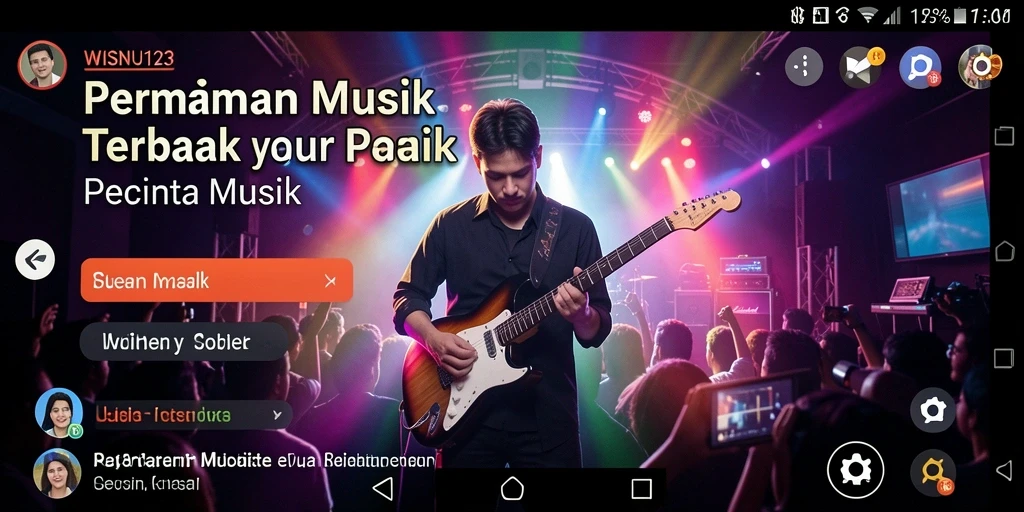 Gameplay WISNU123 menampilkan pengalaman musik interaktif yang seru.